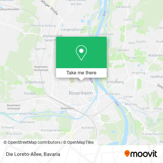 Карта Die Loreto-Allee