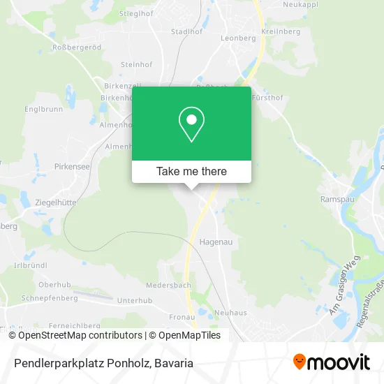 Карта Pendlerparkplatz Ponholz