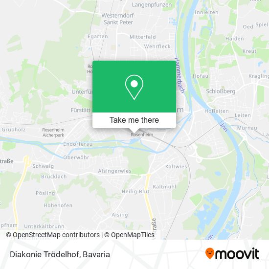 Diakonie Trödelhof map