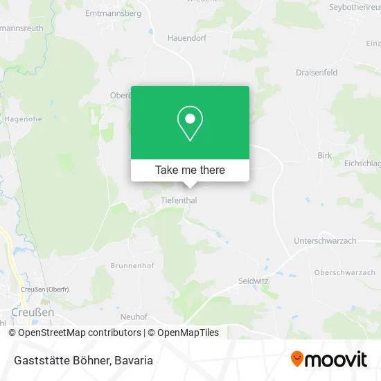 Карта Gaststätte Böhner