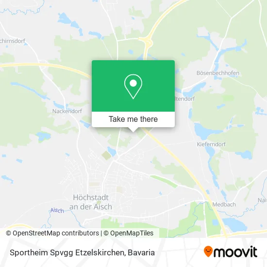 Карта Sportheim Spvgg Etzelskirchen