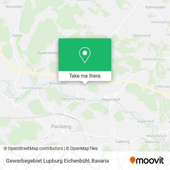 Gewerbegebiet Lupburg Eichenbühl map