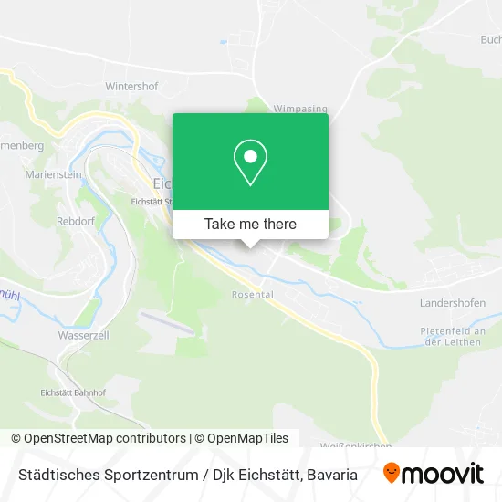 Карта Städtisches Sportzentrum / Djk Eichstätt