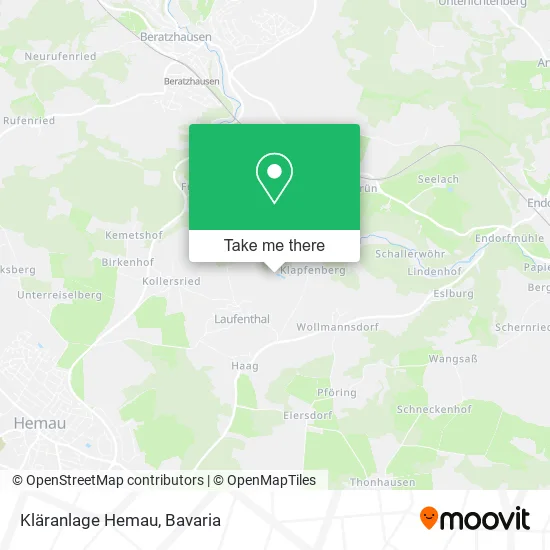 Карта Kläranlage Hemau