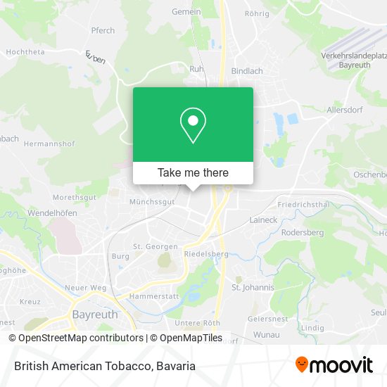 British American Tobacco map