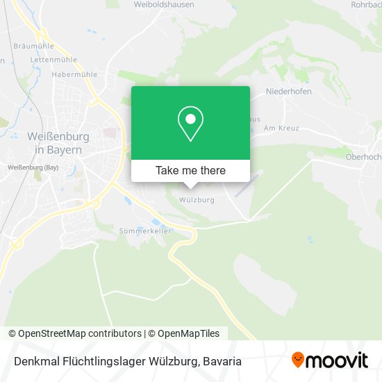 Denkmal Flüchtlingslager Wülzburg map