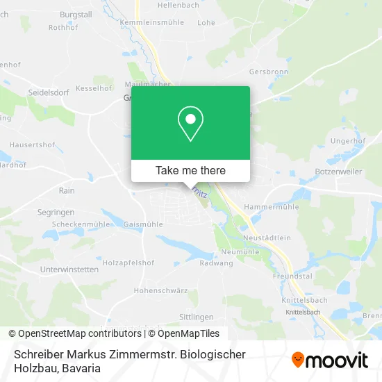 Карта Schreiber Markus Zimmermstr. Biologischer Holzbau