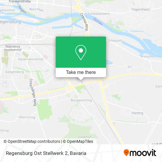 Regensburg Ost Stellwerk 2 map