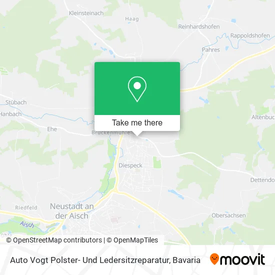 Карта Auto Vogt Polster- Und Ledersitzreparatur