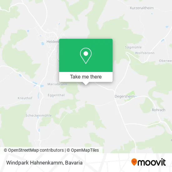 Карта Windpark Hahnenkamm