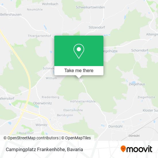 Campingplatz Frankenhöhe map