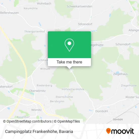 Карта Campingplatz Frankenhöhe