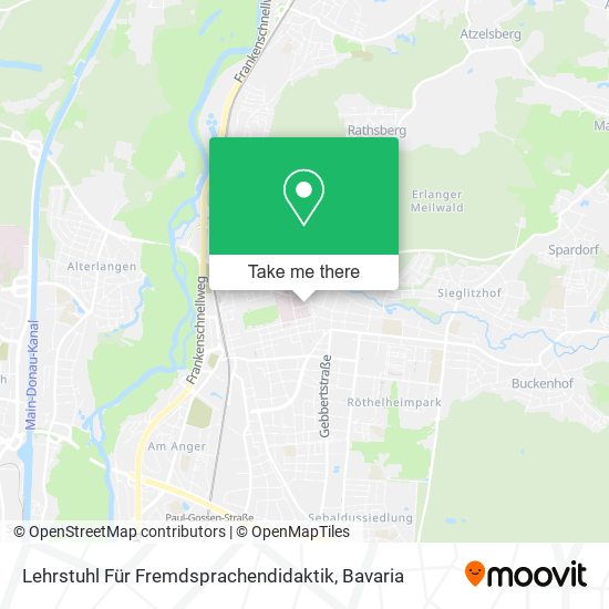 Lehrstuhl Für Fremdsprachendidaktik map