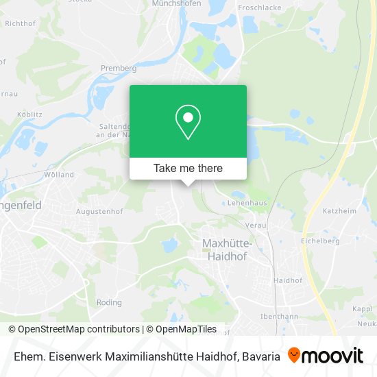Ehem. Eisenwerk Maximilianshütte Haidhof map
