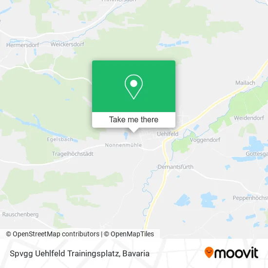 Карта Spvgg Uehlfeld Trainingsplatz