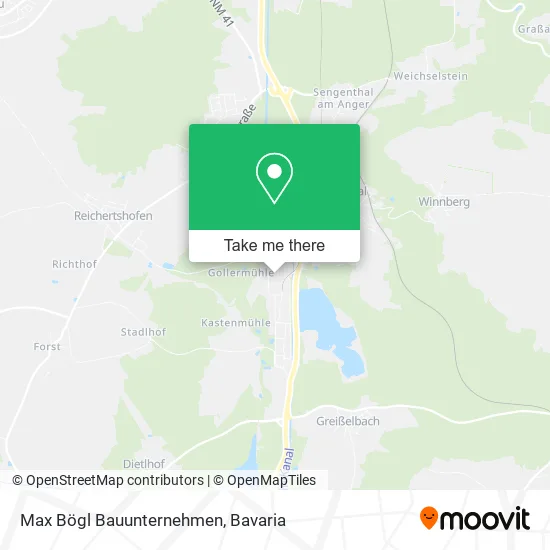 Карта Max Bögl Bauunternehmen