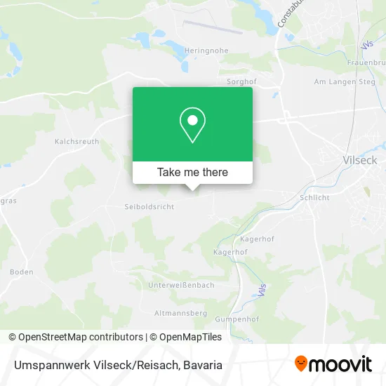 Карта Umspannwerk Vilseck/Reisach