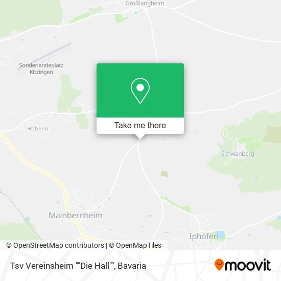 Карта Tsv Vereinsheim ""Die Hall""