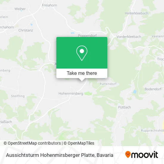 Карта Aussichtsturm Hohenmirsberger Platte