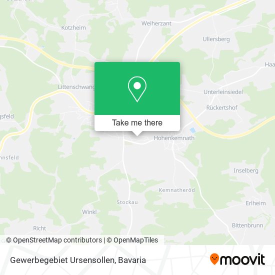 Gewerbegebiet Ursensollen map