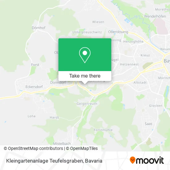 Карта Kleingartenanlage Teufelsgraben