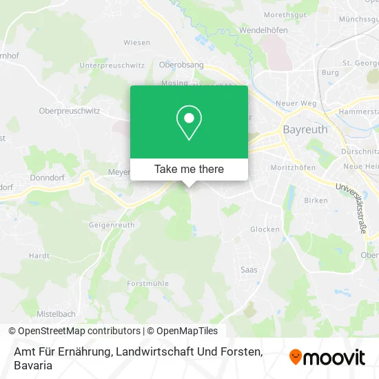 Карта Amt Für Ernährung, Landwirtschaft Und Forsten