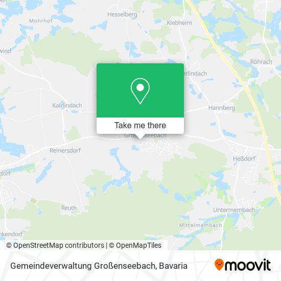 Gemeindeverwaltung Großenseebach map