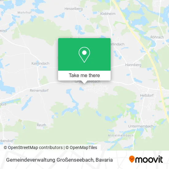 Карта Gemeindeverwaltung Großenseebach