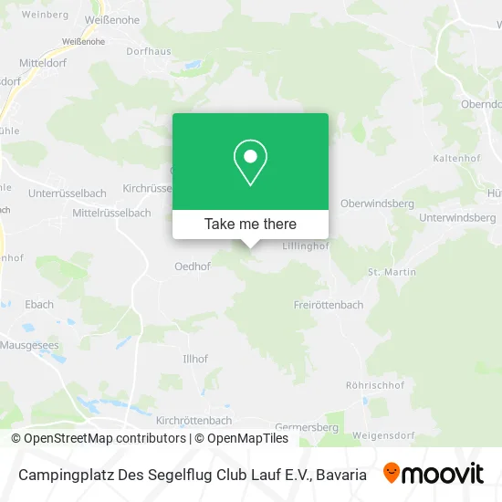 Карта Campingplatz Des Segelflug Club Lauf E.V.