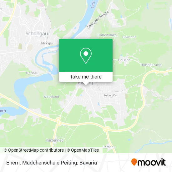 Карта Ehem. Mädchenschule Peiting