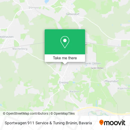 Карта Sportwagen 911 Service & Tuning Brünin