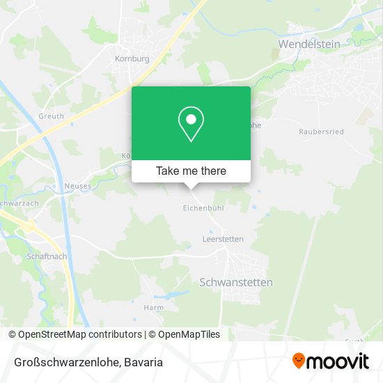 Карта Großschwarzenlohe