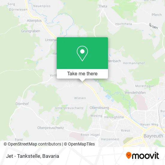 Карта Jet - Tankstelle