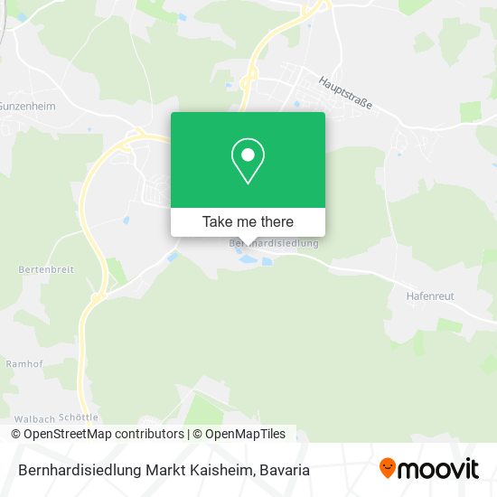 Bernhardisiedlung Markt Kaisheim map