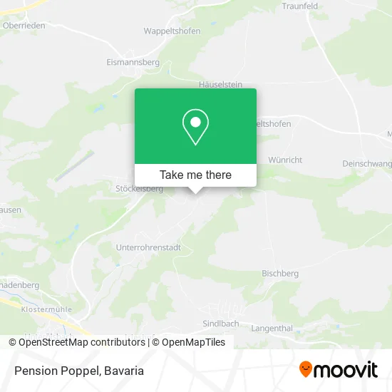 Pension Poppel map