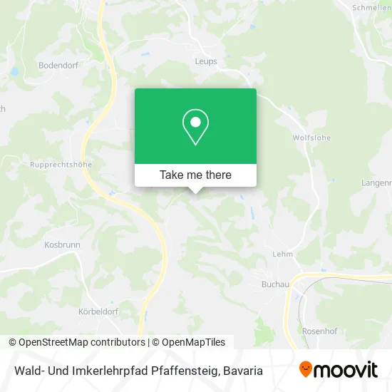 Карта Wald- Und Imkerlehrpfad Pfaffensteig