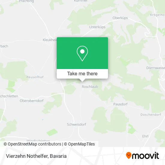 Карта Vierzehn Nothelfer