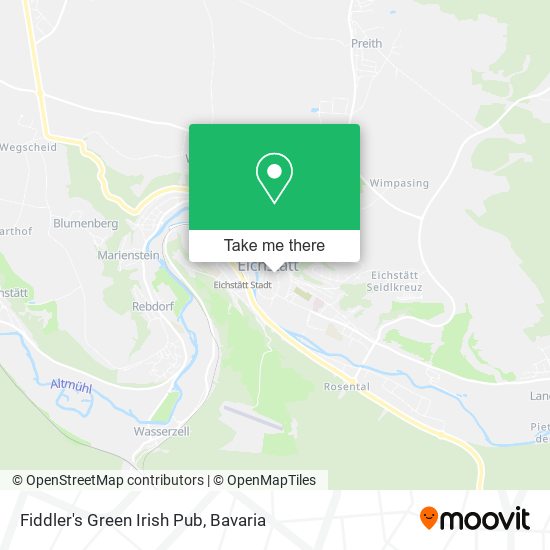 Fiddler's Green Irish Pub map
