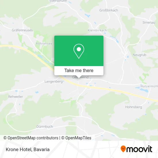 Hotel Krone map