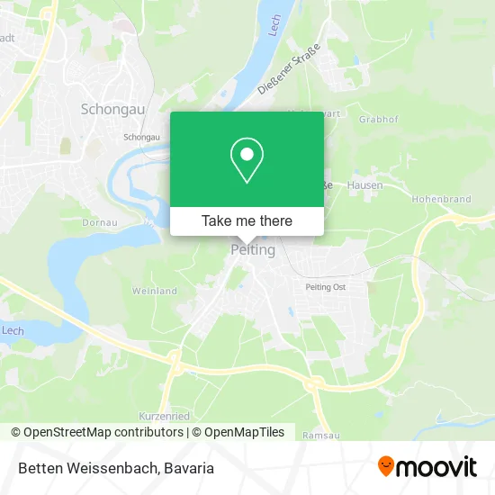 Карта Betten Weissenbach