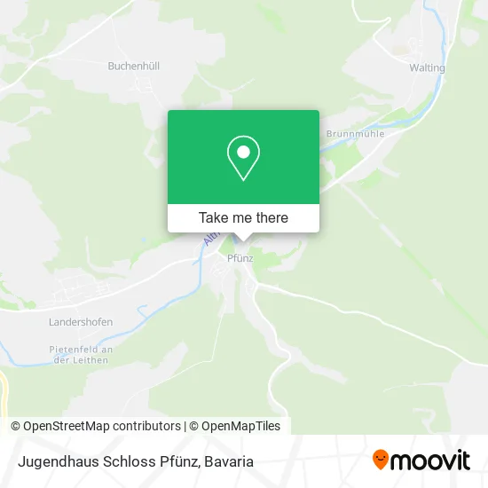 Карта Jugendhaus Schloss Pfünz