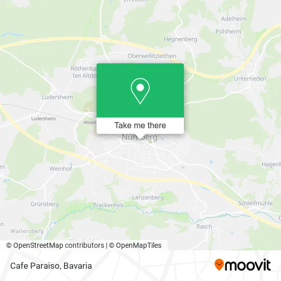 Карта Cafe Paraiso