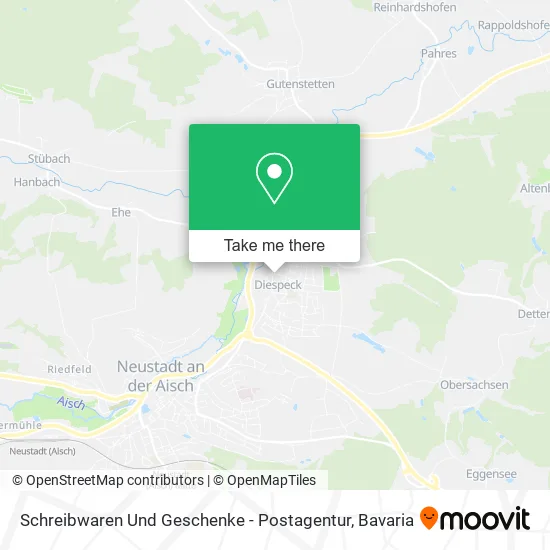 Карта Schreibwaren Und Geschenke - Postagentur