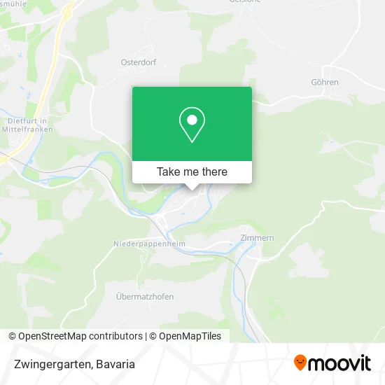 Карта Zwingergarten