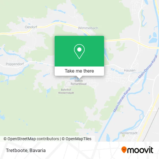 Карта Tretboote