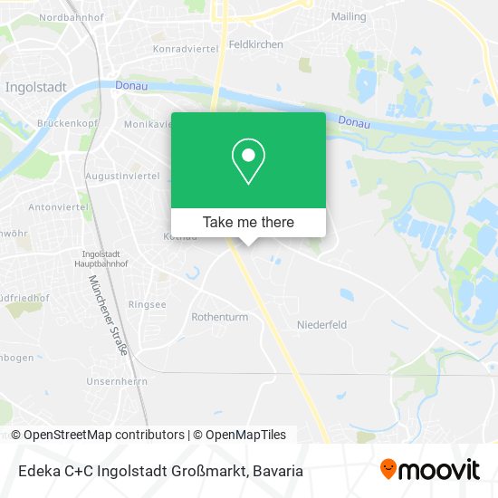 Карта Edeka C+C Ingolstadt Großmarkt