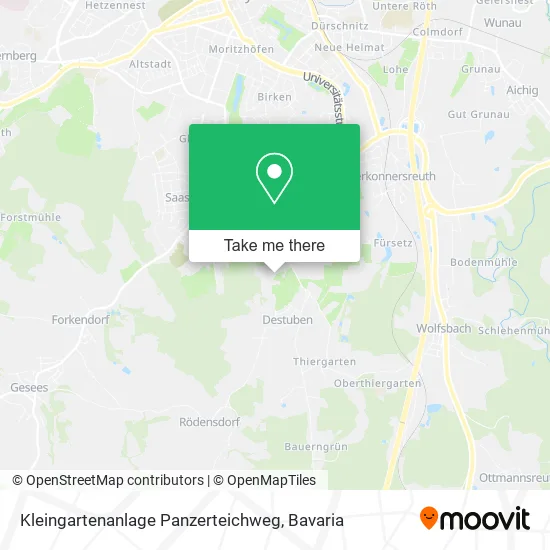 Карта Kleingartenanlage Panzerteichweg