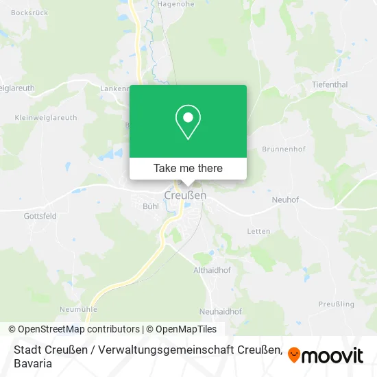 Карта Stadt Creußen / Verwaltungsgemeinschaft Creußen