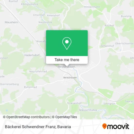 Карта Bäckerei Schwendner Franz
