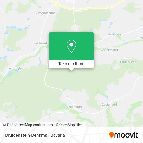Карта Druidenstein-Denkmal